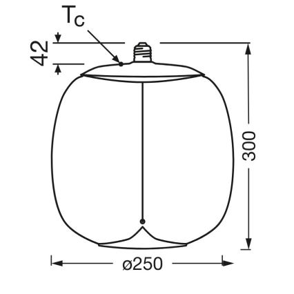 LED Izzó VINTAGE FILAMENT E27/4W/230V 2700K füstszínű - Osram