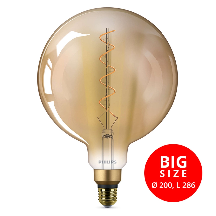 LED Izzó VINTAGE Philips E27/4,5W/230V 1800K