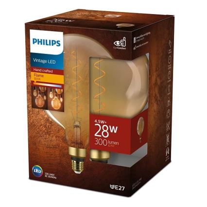 LED Izzó VINTAGE Philips E27/4,5W/230V 1800K