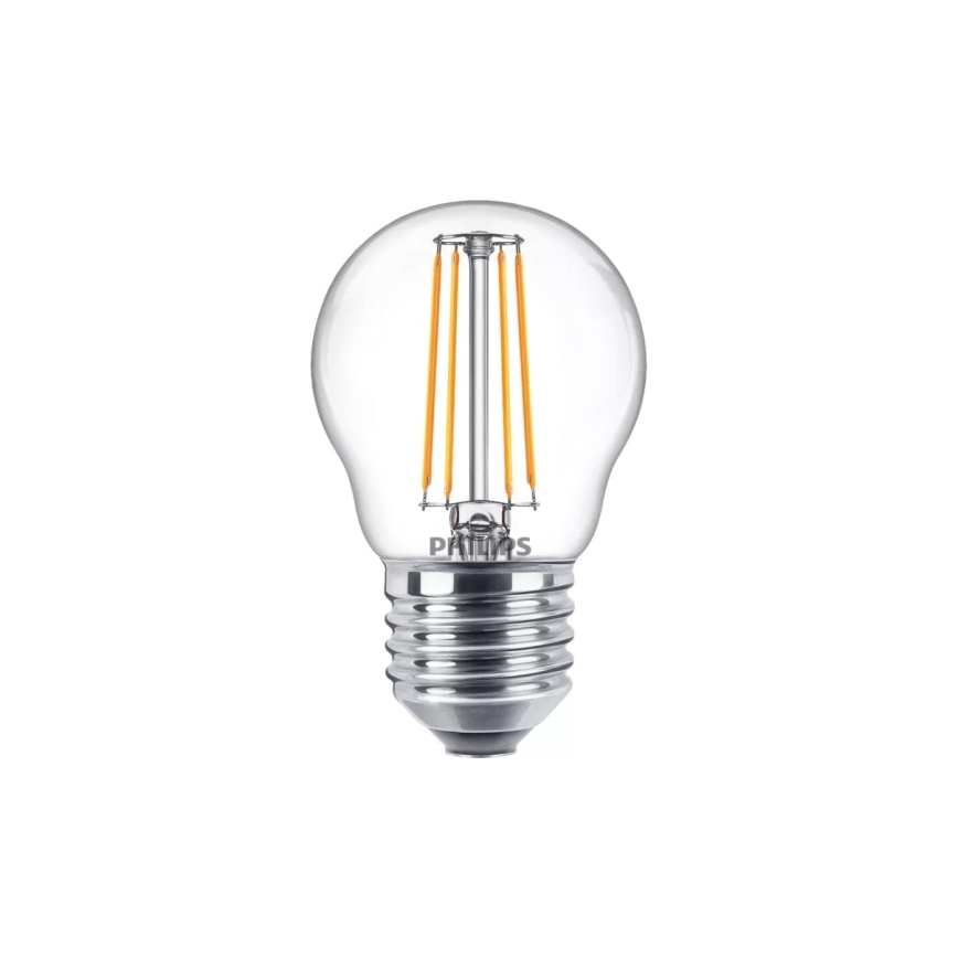 LED izzó VINTAGE Philips P45 E27/4,3W/230V 2700K