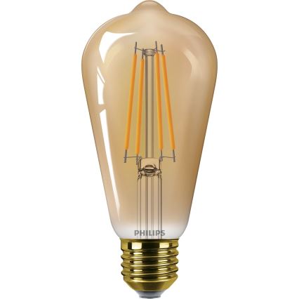 LED Izzó VINTAGE Philips ST64 E27/7W/230V 1800K