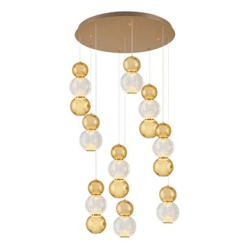 LED kábeles csillár CREMONA LED/51W/230V 3000K arany