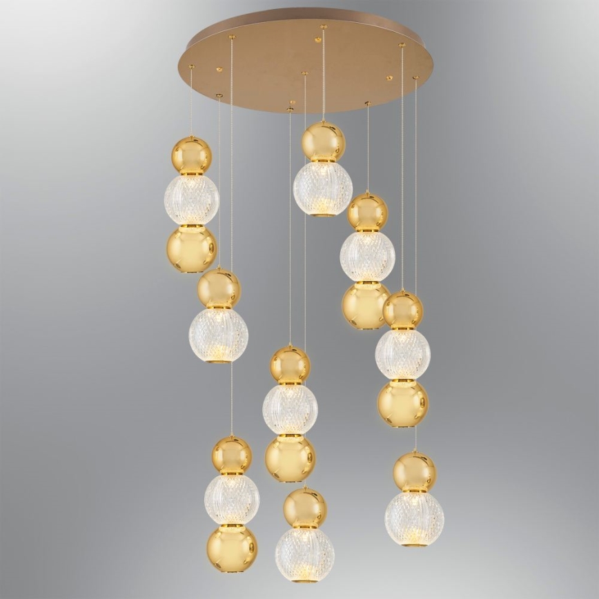 LED kábeles csillár CREMONA LED/51W/230V 3000K arany