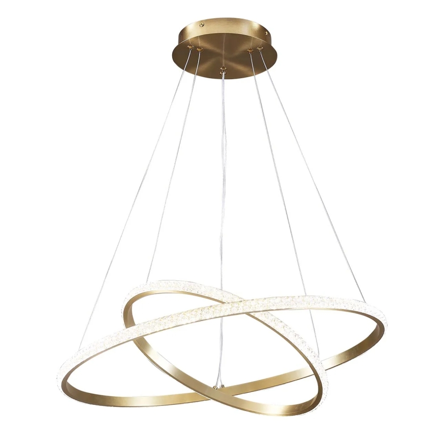 LED kábeles csillár DIANA LED/44W/230V 4000K átm. 59 cm arany