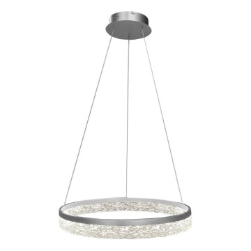 LED kábeles csillár GALA LED/25W/230V átm. 50 cm ezüst