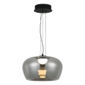 LED kábeles csillár NADIA LED/20W/230V füstszínű/fekete