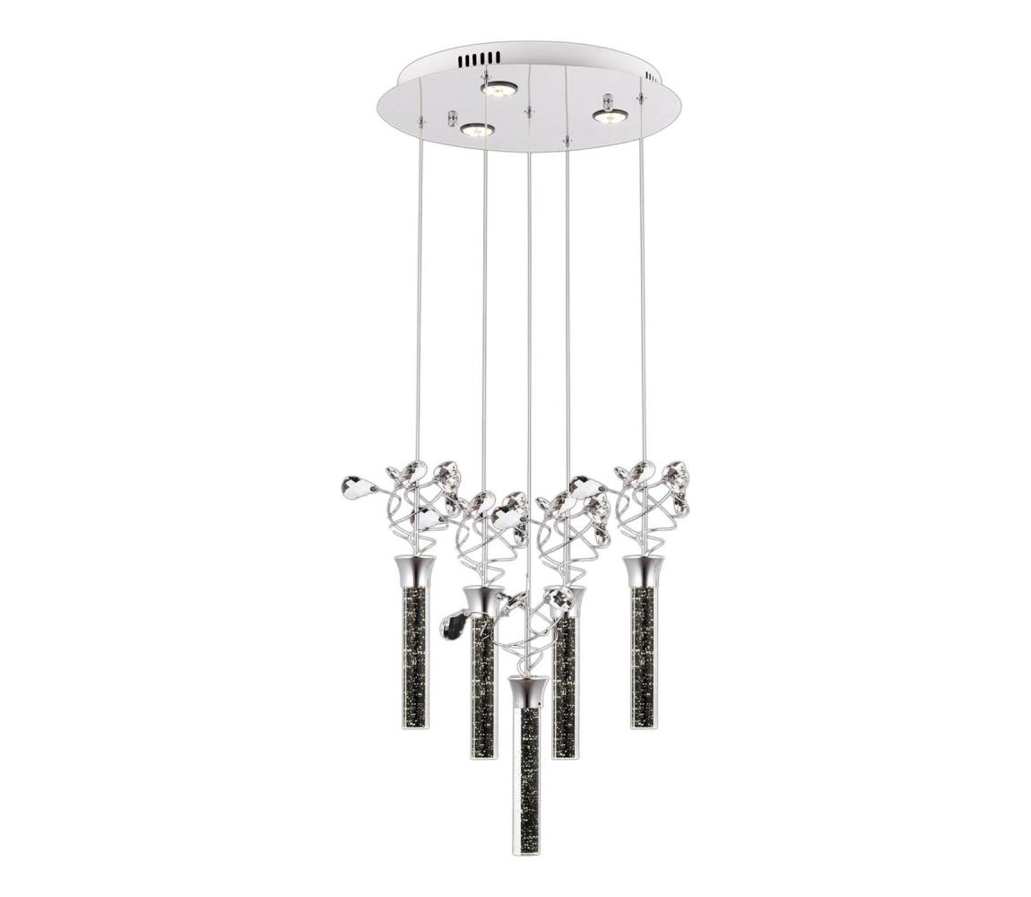 LED kábeles csillár PIGEON 5xLED/6W/230V 6500K fényes króm 683AVN1217