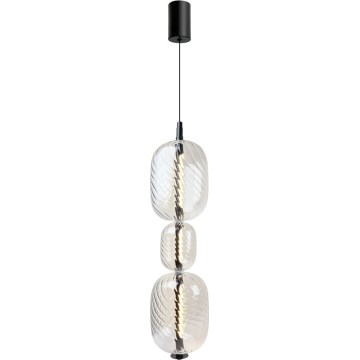 LED kábeles csillár PLAYA LED/12W/230V fekete