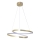LED kábeles csillár ZEFIRA, 40 W, 230 V, 4000 K, Ø 50 cm, arany