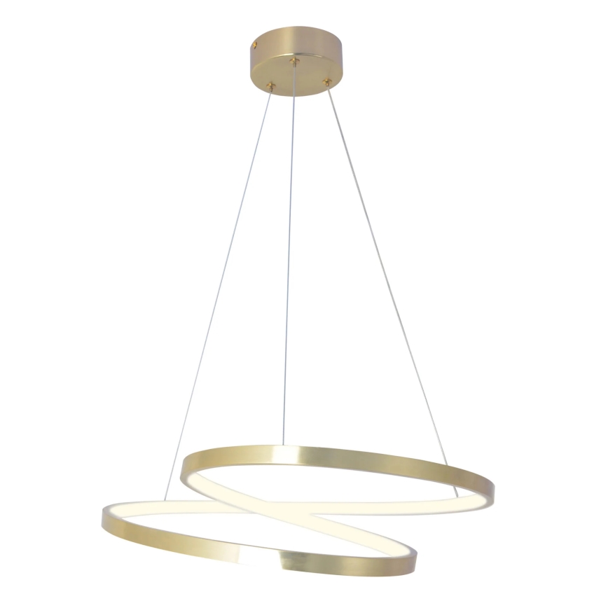 LED kábeles csillár ZEFIRA, 40 W, 230 V, 4000 K, Ø 50 cm, arany