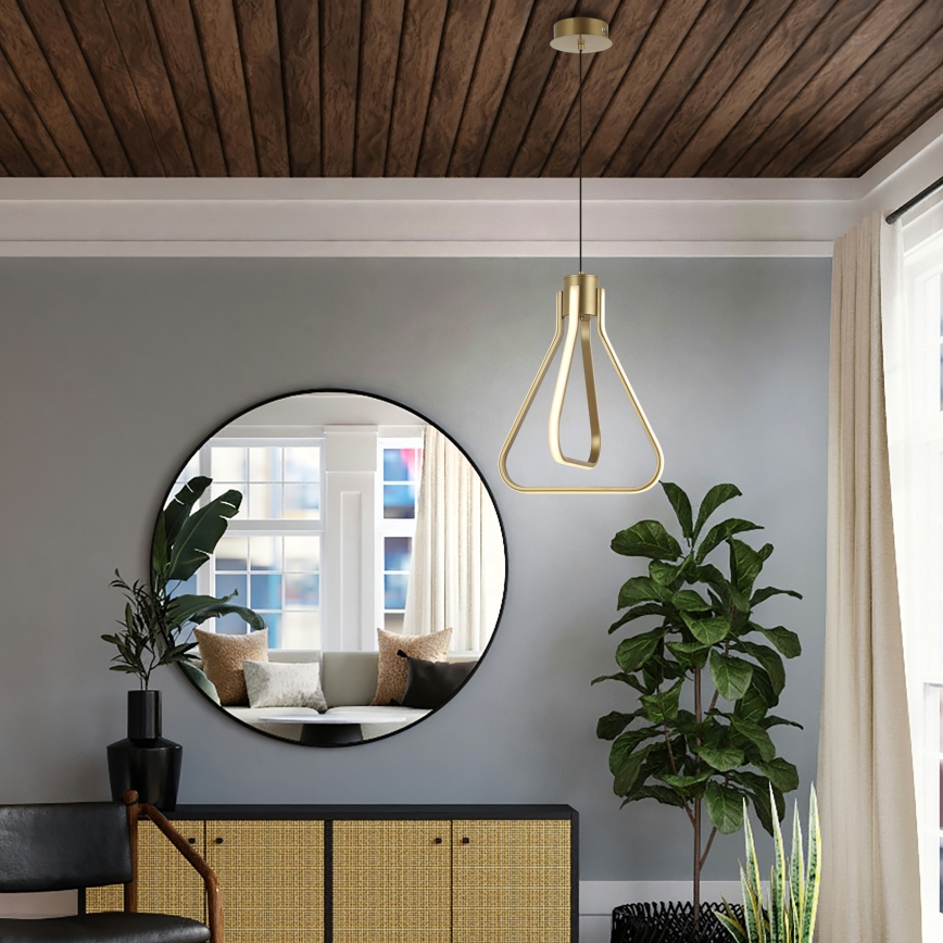 LED kábeles csillár ZING LED/19W/230V aranyszínű