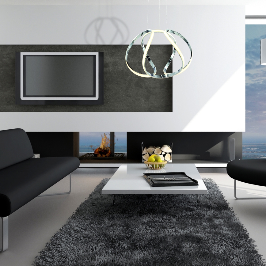 LED kábeles függeszték GLOBE LED/50W/230V