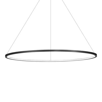 LED kábeles függeszték SATURNO LED/57W/230V átm. 100 cm IP44 fekete