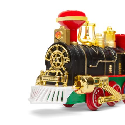 LED Karácsonyi dekoráció 10xLED/4xAA vonat