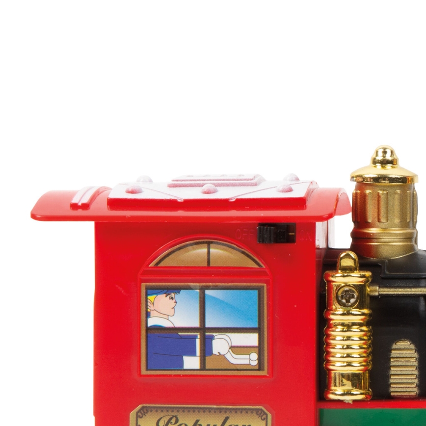 LED Karácsonyi dekoráció 10xLED/4xAA vonat