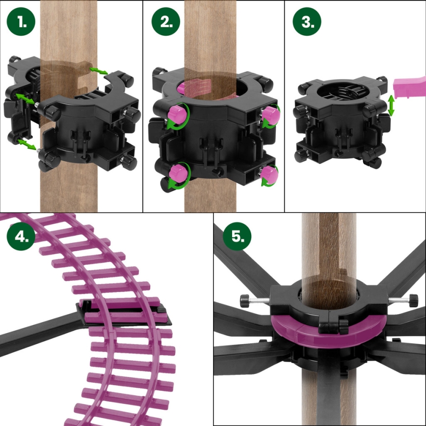 LED Karácsonyi dekoráció 10xLED/4xAA vonat