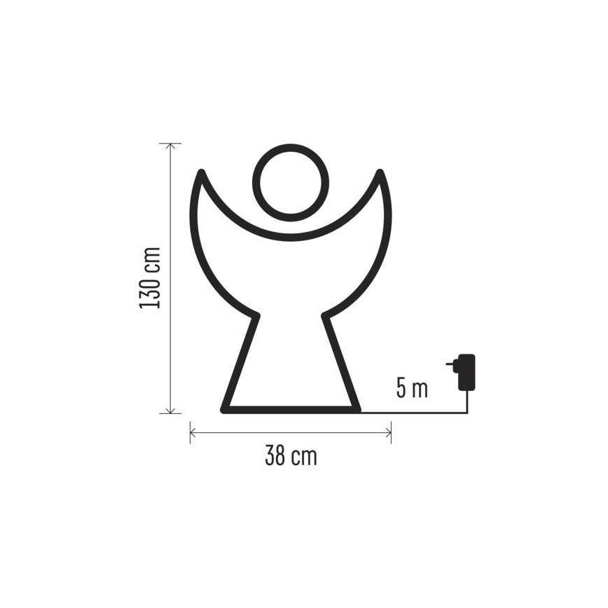 LED Karácsonyi dekoráció 120xLED/3,6W/230V