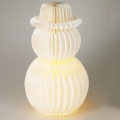 LED karácsonyi dekoráció, 12xLED/3xAA, 39 cm, meleg fehér, hóember