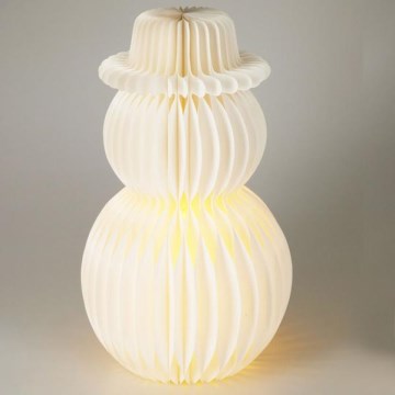 LED karácsonyi dekoráció, 12xLED/3xAA, 39 cm, meleg fehér, hóember