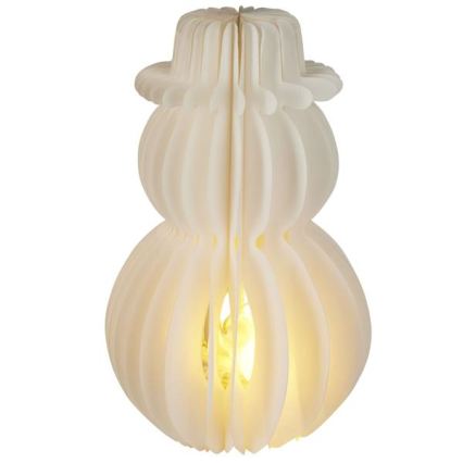 LED karácsonyi dekoráció, 12xLED/3xAA, 39 cm, meleg fehér, hóember