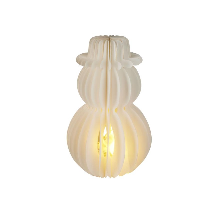 LED karácsonyi dekoráció, 12xLED/3xAA, 39 cm, meleg fehér, hóember