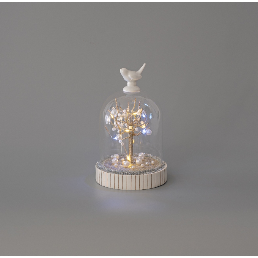 LED karácsonyi dekoráció 12xLED/3xAAA meleg fehér