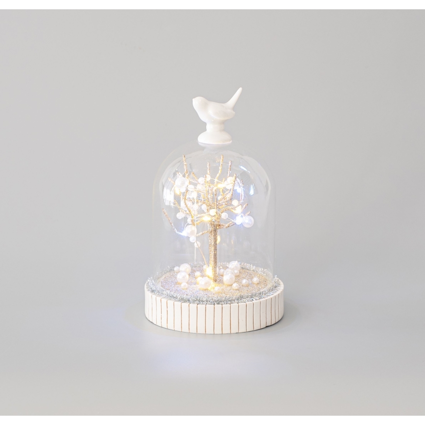 LED karácsonyi dekoráció 12xLED/3xAAA meleg fehér