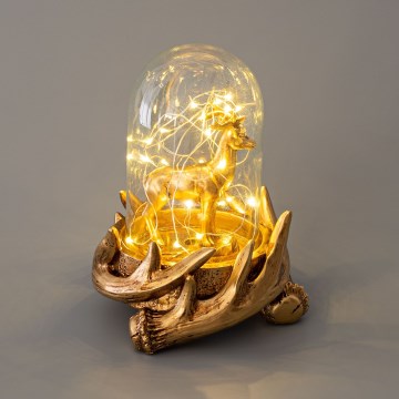 LED karácsonyi dekoráció 12xLED/3xAAA meleg fehér