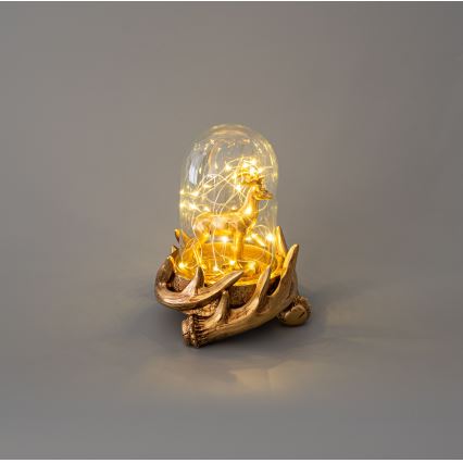 LED karácsonyi dekoráció 12xLED/3xAAA meleg fehér