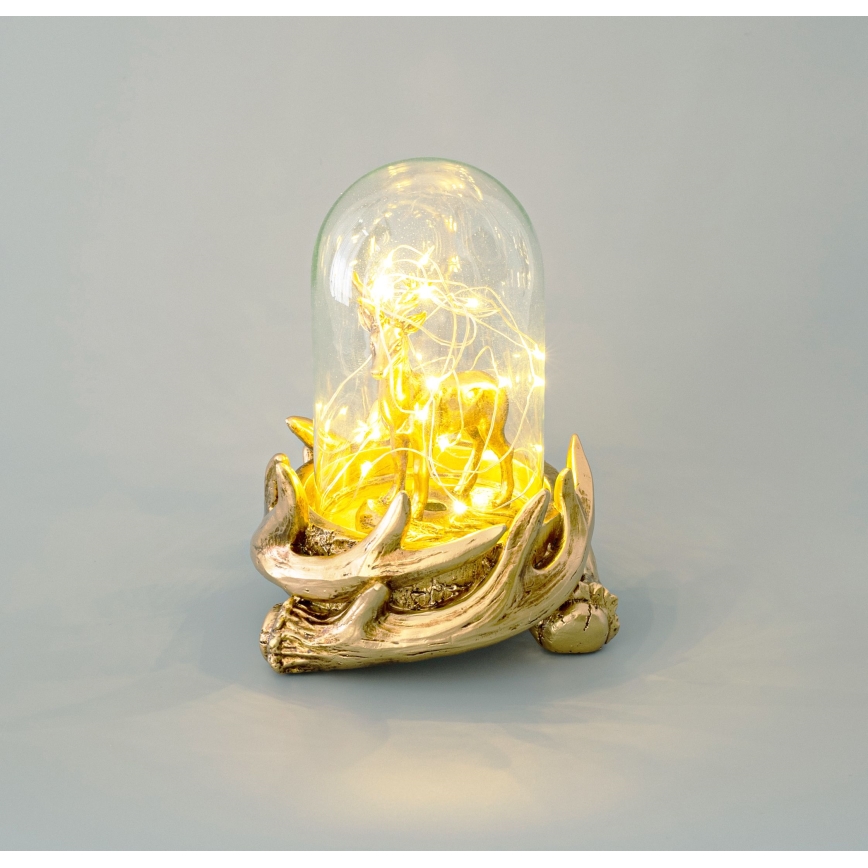 LED karácsonyi dekoráció 12xLED/3xAAA meleg fehér