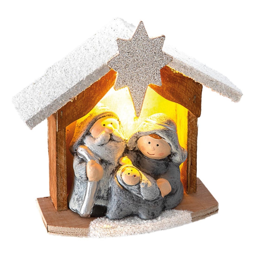 LED Karácsonyi dekoráció 1xLED/2xLR44 meleg fehér