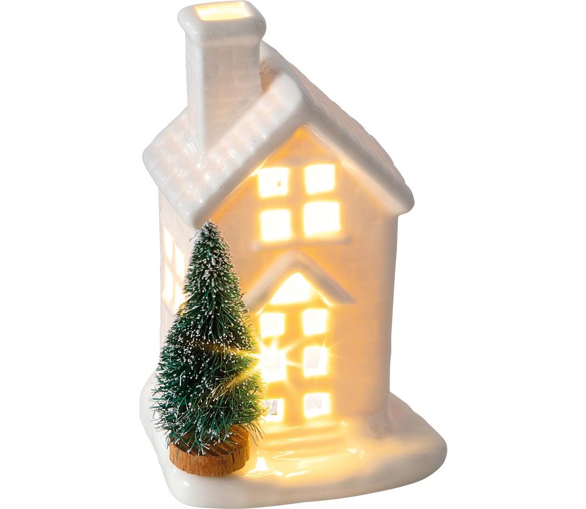 LED Karácsonyi dekoráció 1xLED/3xLR44 meleg fehér