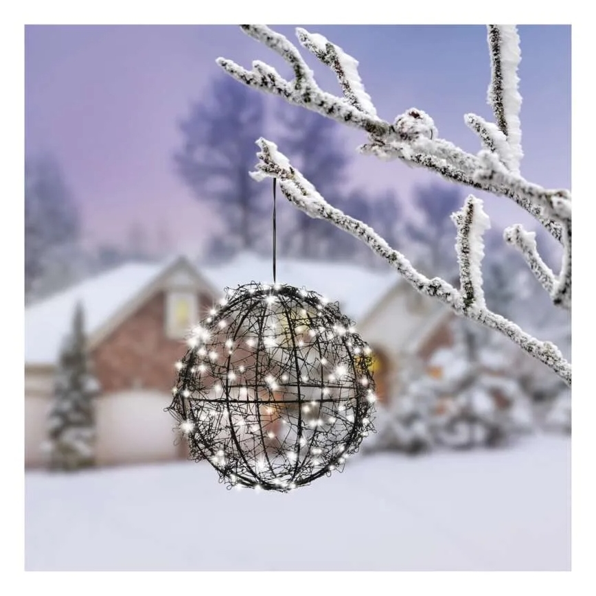 LED karácsonyi dekoráció, 200 LED, 230 V, átm. 20 cm