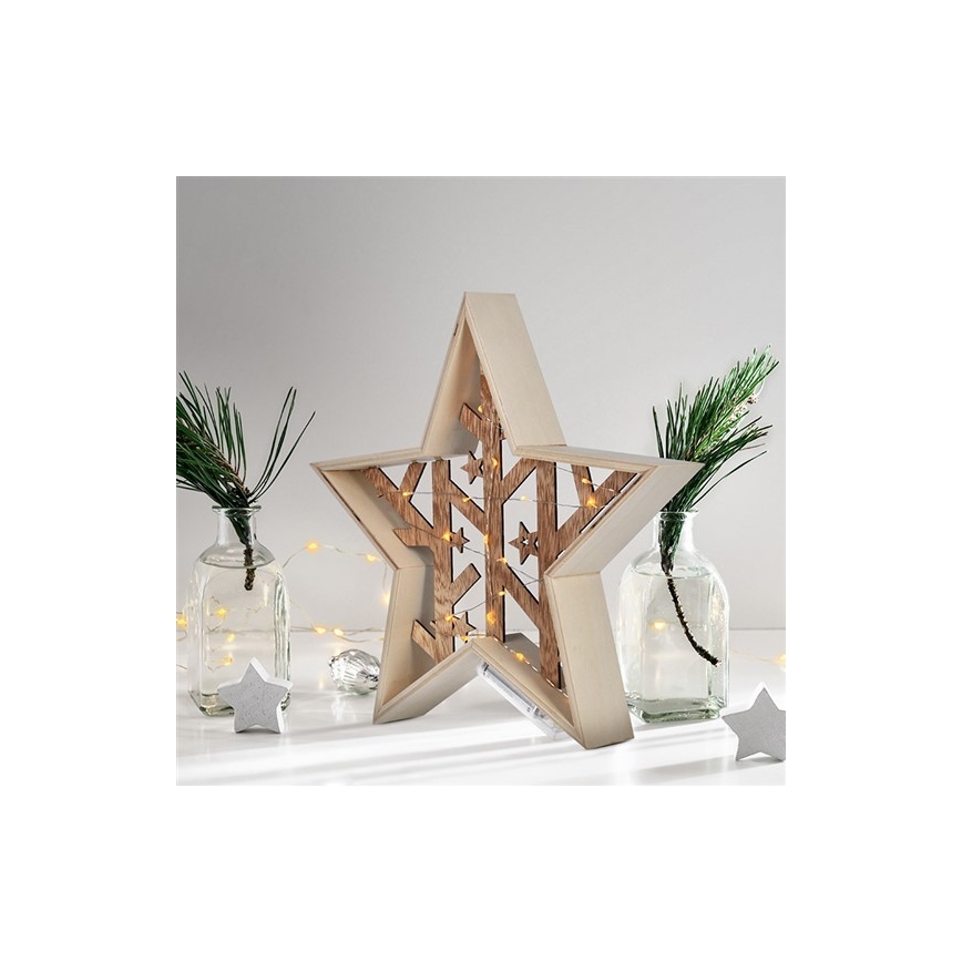 LED karácsonyi dekoráció 20xLED / 2xAA