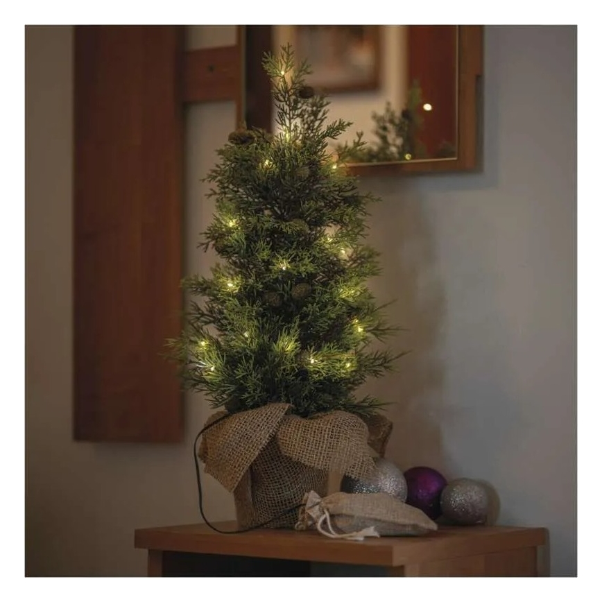 LED karácsonyi dekoráció 30xLED/3xAA IP44
