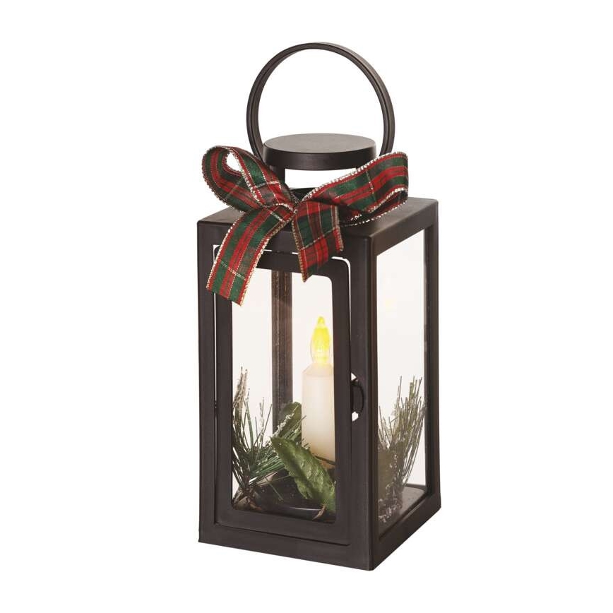 LED karácsonyi dekoráció, 3×AAA, fekete