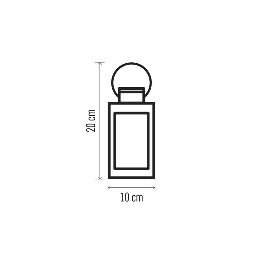 LED karácsonyi dekoráció, 3×AAA, fekete