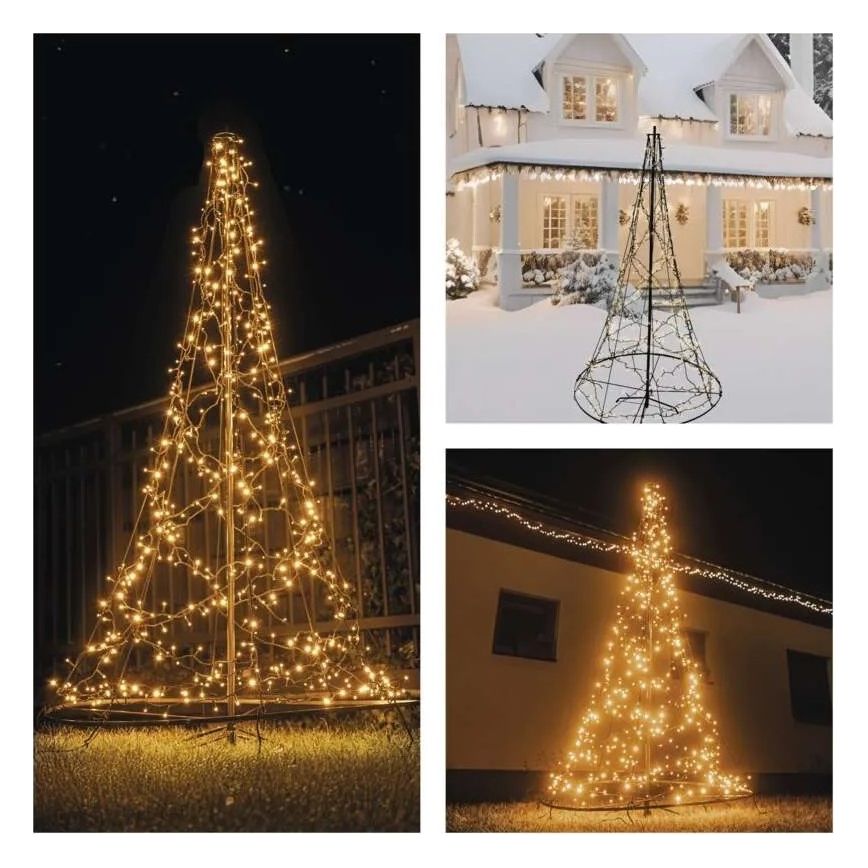 LED karácsonyi dekoráció 480xLED/230V IP44 180 cm