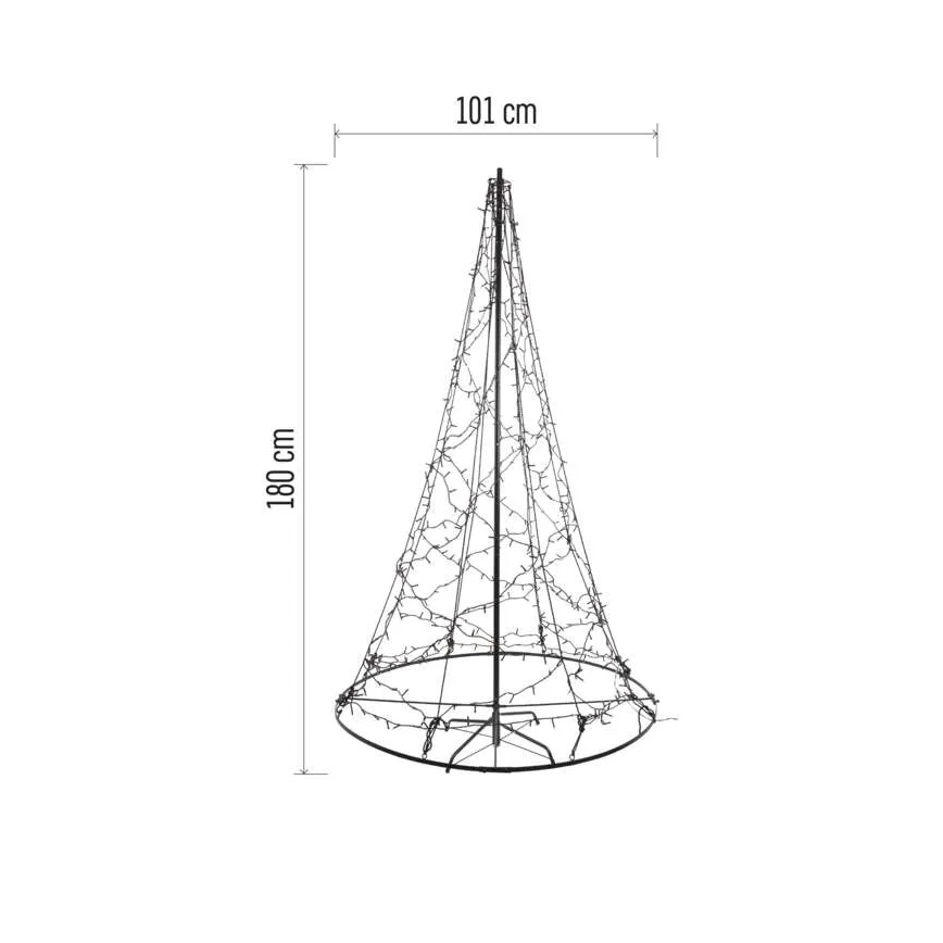 LED karácsonyi dekoráció 480xLED/230V IP44 180 cm