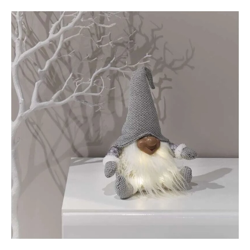 LED karácsonyi dekoráció 4xLED/3xAA manó