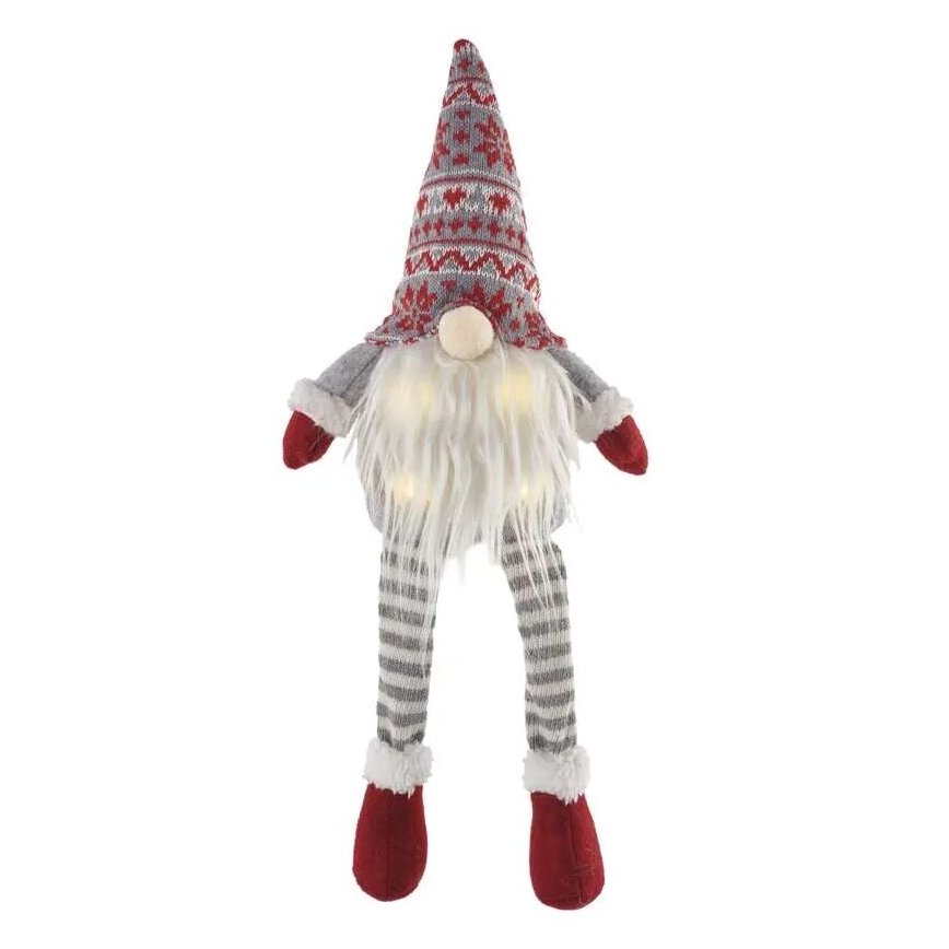 LED Karácsonyi dekoráció 4xLED/3xAA manó