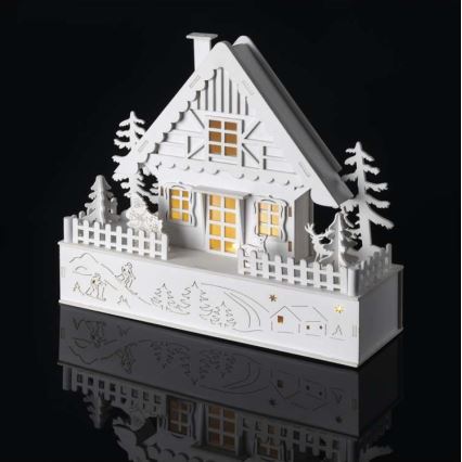 LED Karácsonyi dekoráció 5xLED/2xAA fehér