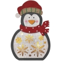 LED Karácsonyi dekoráció 5xLED/2xAA pingvin