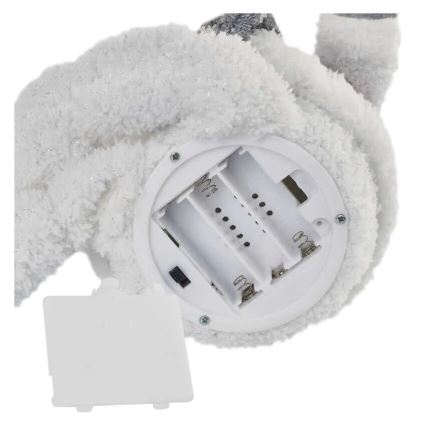 LED karácsonyi dekoráció 6xLED/3xAA hóember