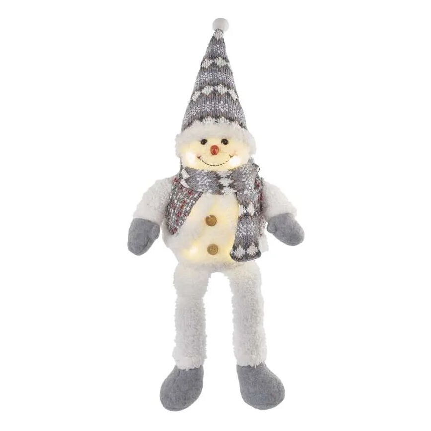 LED karácsonyi dekoráció 6xLED/3xAA hóember