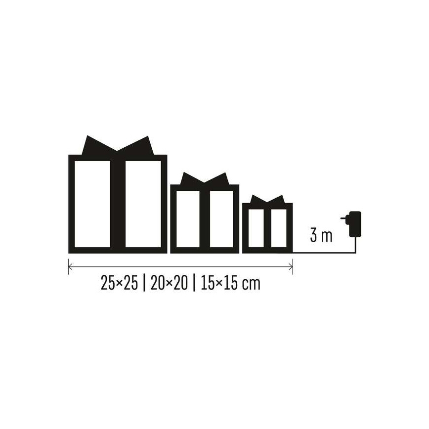 LED Karácsonyi dekoráció 72xLED/1,35W/230V arany