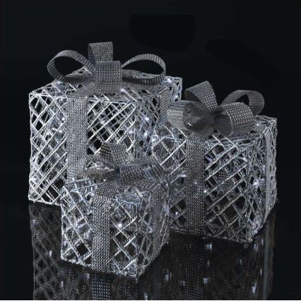 LED Karácsonyi dekoráció 72xLED/1,35W/230V ezüst