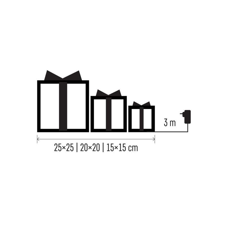 LED Karácsonyi dekoráció 72xLED/1,35W/230V ezüst