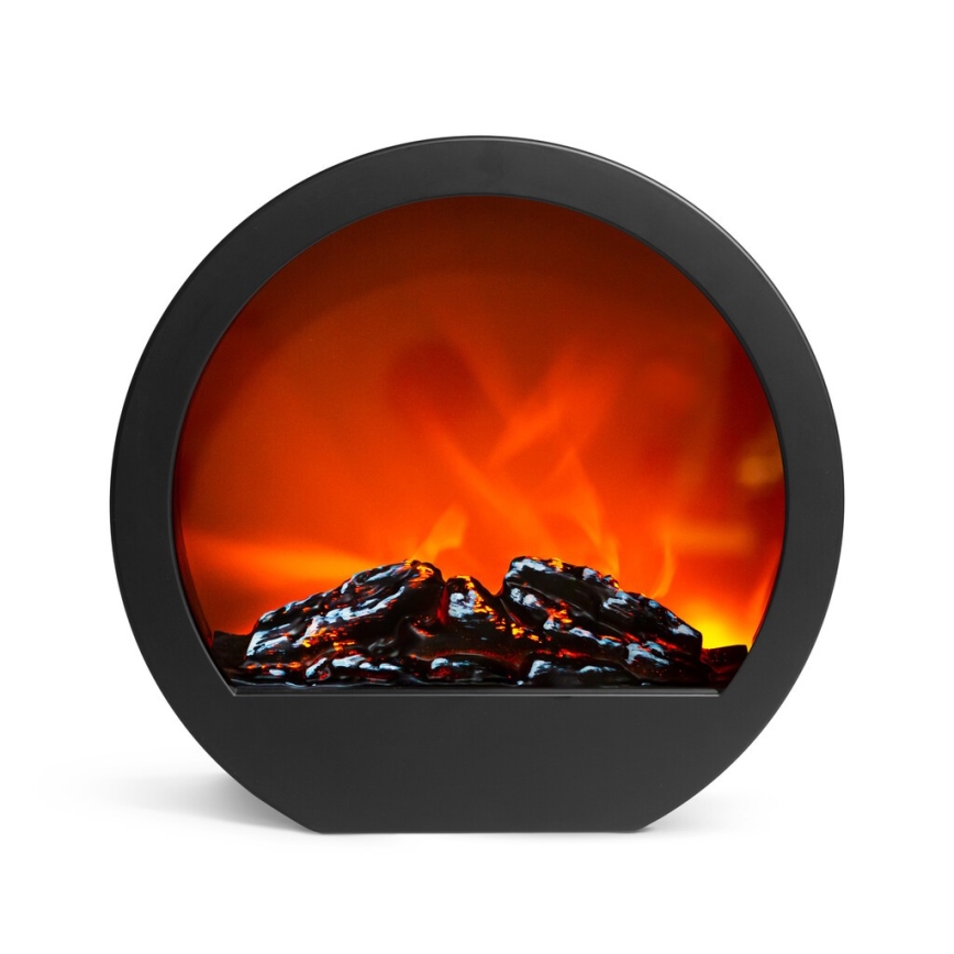 LED Karácsonyi dekoráció 7xLED/230V/4xAA kandalló