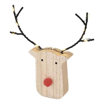 LED karácsonyi dekoráció 8xLED/2xAAA rénszarvas